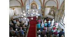 Nachfeier des Mährisch-Neustädter Wachsstockfestes an der Weingartenkapelle (Foto: Karl-Franz Thiede)